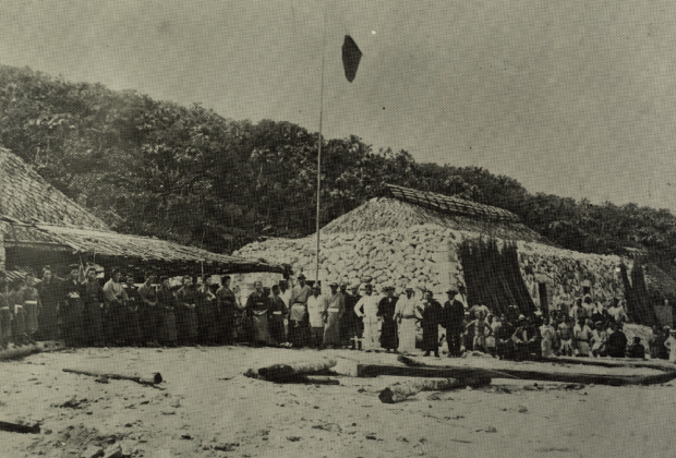 Dried bonito factory on Uotsuri Island in 1908
